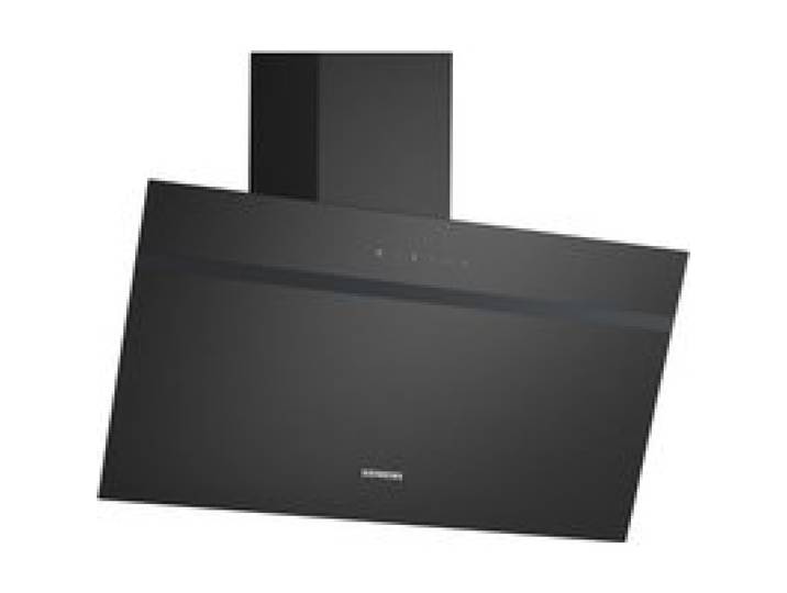 Siemens Hotte décorative inclinée 80cm 430m3/h noir - LC85KDK60