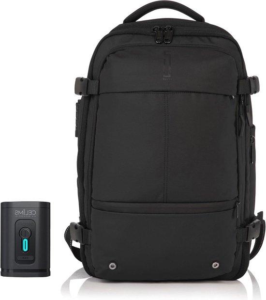 Vakuum-Rucksack - Reise-Rucksack - Maximale Kapazität - Integrierte Luftpumpe - 48-60 Liter - Schwarz