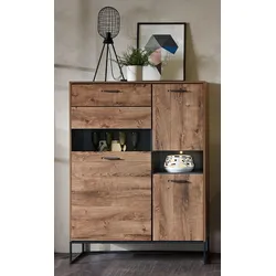 Highboard HARPER WAKEFIELD (BHT 110x148x38 cm) - braun - BHT 110x148x38 cm