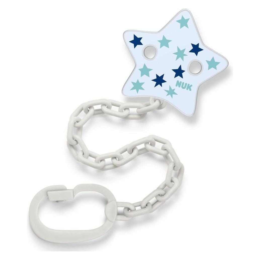 NUK Schnullerketten Schnullerkette für Schnuller mit Greifring - Stern (46287771)