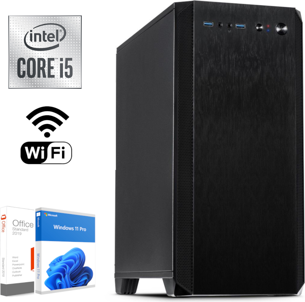 Office - Multimedia - Workstation PC Intel i5 6x 4,3 GHz 8GB DDR4 Ram 512 SSD WLan Schallgedämmt