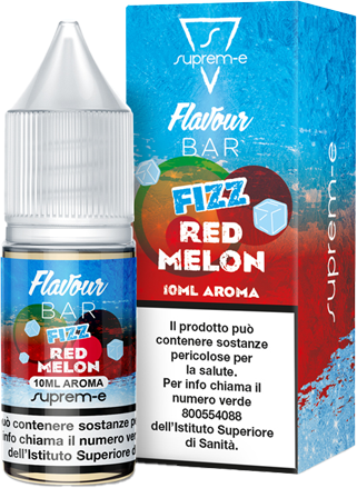 Suprem-e Fizz Red Melon Flavour Bar Aroma Concentrato 10ml Melone Anguria Fragola Ghiaccio