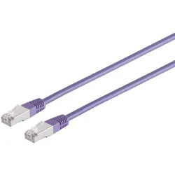 Patchkabel Cat. 5E, SF/UTP, violett, 1m
