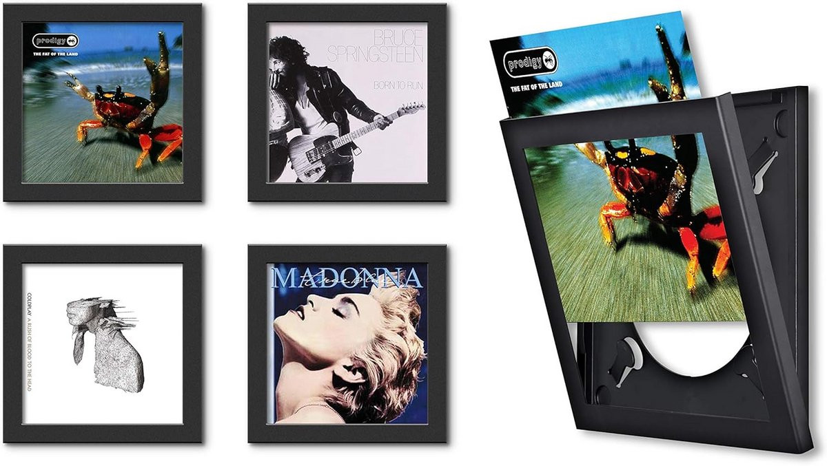 Set van 4 Vinyl Record Album LP Frames voor Muziekliefhebbers