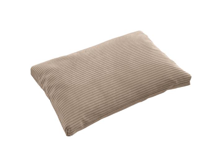 Spitzkissen Beige 60 x 40cm Cordstoff Catia
