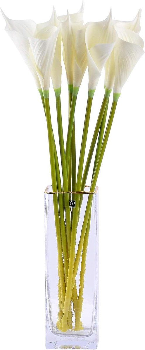 Wit Kunstbloemen Calla Lelies - 66 cm - Decoratie voor in huis