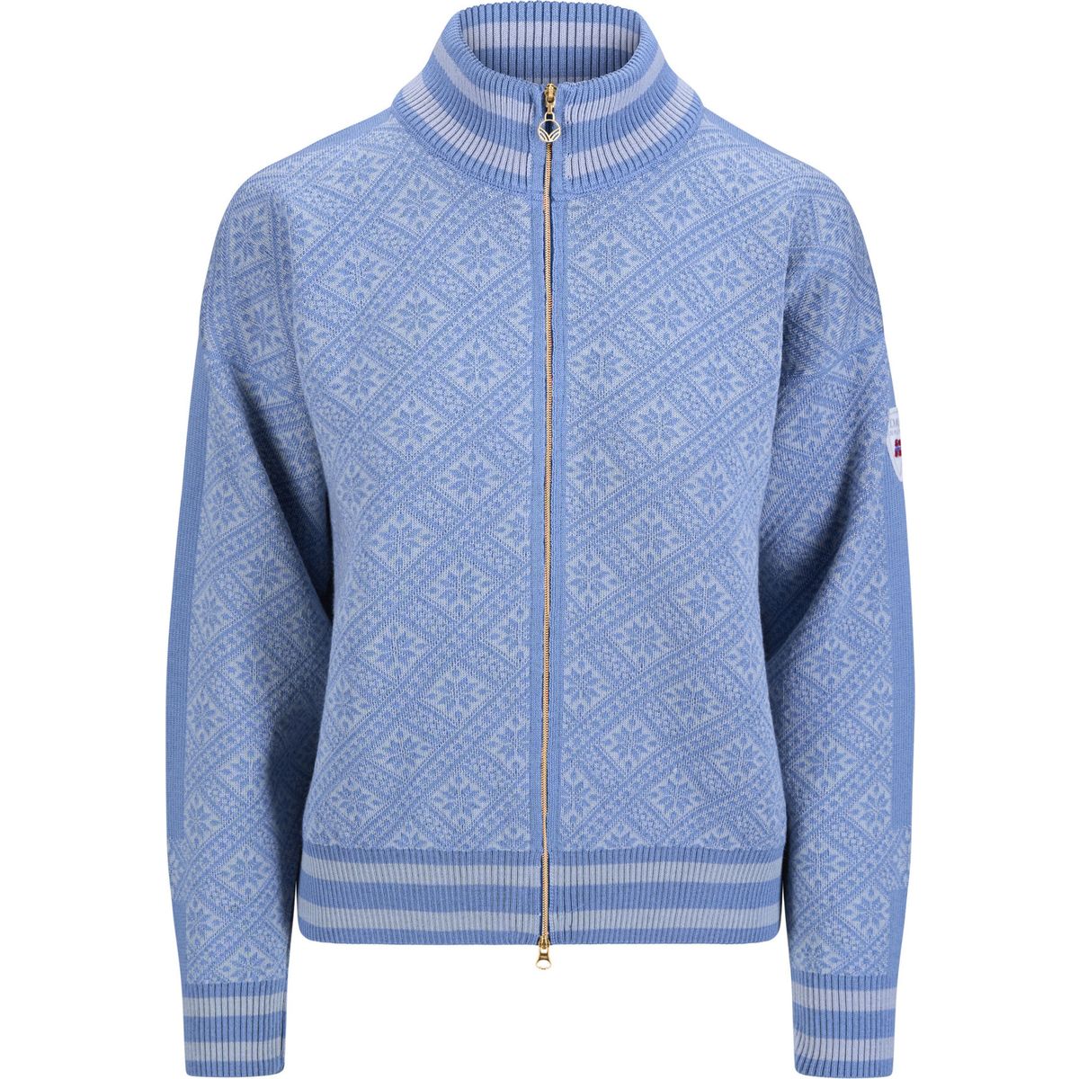 Dale of Norway Dalarna Fem. Jacket metal blue shadow (D00) L 85901-D00-L