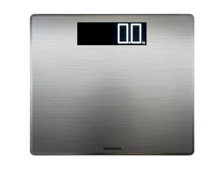 Leifheit Personenwaage, Edelstahlfarben, Metall, 35x2.8x30 cm, LCD-Display, automatisches Ein-/Ausschalten, hohe Tragkraft, Badaccessoires, Personenwaagen