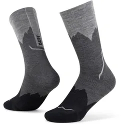 BUFF Merino Lightweight Crew III Socken 999 - black M (39-41)