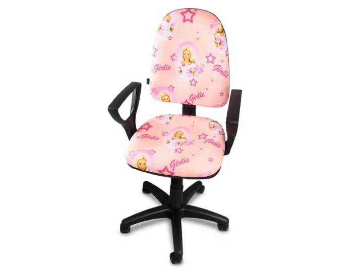 ARTOFIS Schreibtischstuhl mit Höhenverstellbar für Mädchen - Ergonomischer Kinderschreibtischstuhl mit 5 Rollen, Drehbarer Jungendstuhl mit Rückenlehne, Stil Bred Girlie