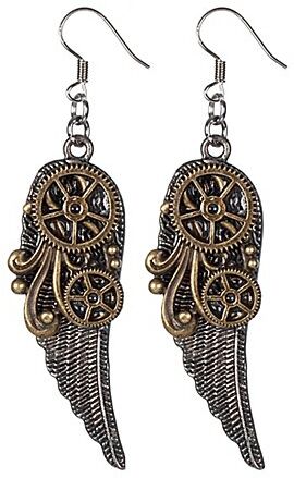 Ohrhänger "Steampunk-Flügel"