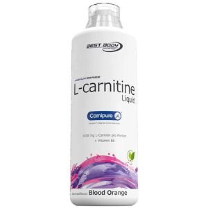 Best-Body-Nutrition Aminosäuren L-Carnitine, Liquid, Orange, Premium Rohstoff Carnipure von Lonza+Vitamin B6,1000ml