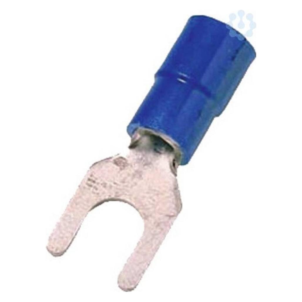 Intercable Quetschkabelschuh ICIQ25G DIN46237 1,5-2,5qmm M5 blau Gabelform (180891)