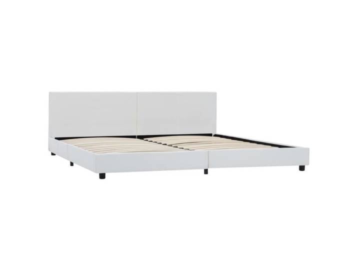 HOME - Chambre Cadre de lit Adulte-enfant Blanc Similicuir - 180x200cm 401