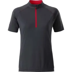 James & Nicholson Damen Radtrikot T-Shirt JN513 titan/tomato S