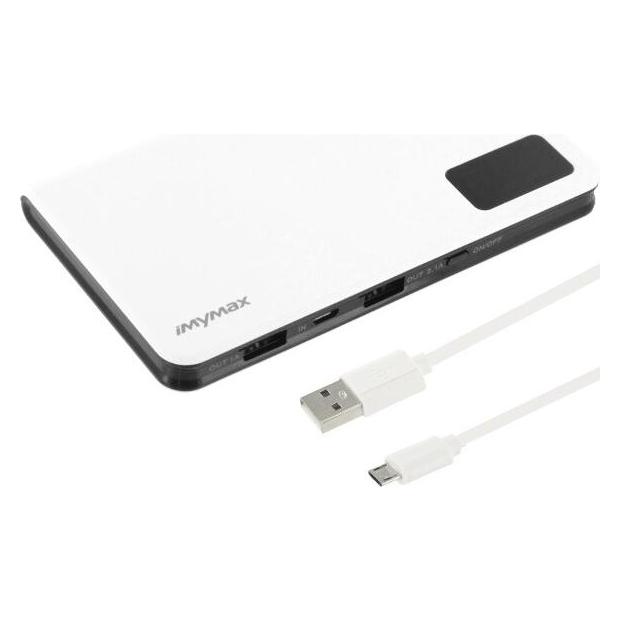 Mymax iMYMAX Power Bank 10.000mAh MM-PB / 007 weiss (10000 mAh, 37 Wh) (25445548)