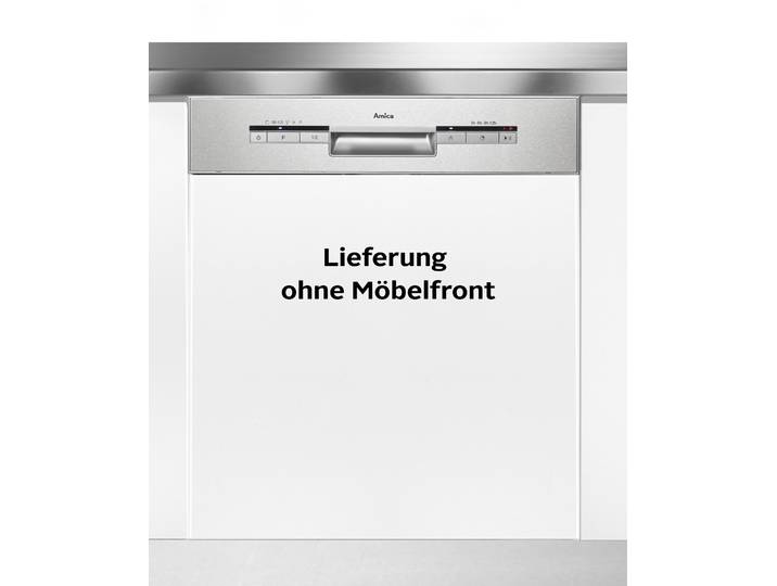 AMICA teilintegrierbarer Geschirrspüler EGSP 573 911 E , Energieeffizienz: D, silber (weiß, neutral), B:59,8cm H:81,5cm T:57cm, Geschirrspüler, Mehr Freiheit, weniger Aufwand – entspannt durch jeden Spülgang, teilintegrierbarer Geschirrspüler