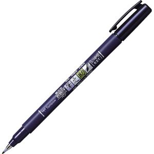 Tombow Brush-Pen WS-BH Fudenosuke, Strichbreite variabel, Spitze elastisch, hart