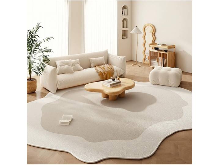 VIKAMA – tapis de salon minimaliste, irrégulier, pour chambre à coucher, salle à manger, bureau, antidérapant, facile à nettoyer, décoration de sol pour la maison
