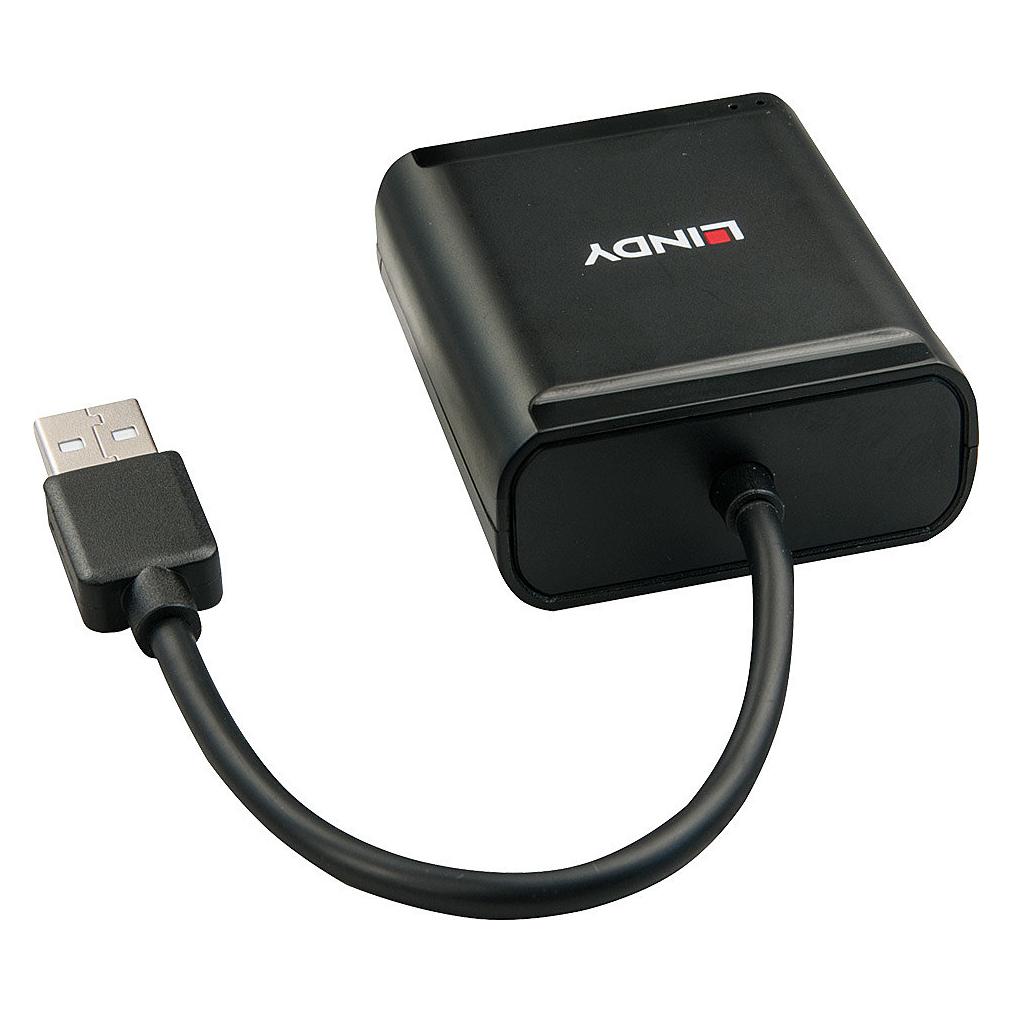 Lindy USB 2.0 Cat.5 Extender 60m 4 Ports (USB-A, 4 Ports) (42679)