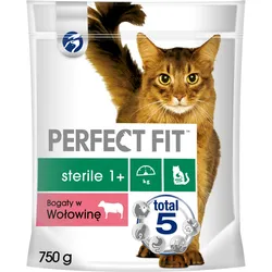 PERFECT FIT (Steril 1+) 750g Beef rich - Katzentrockenfutter für Katzen nach der Sterilisation