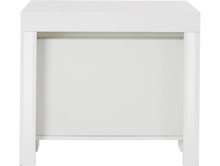 Esstisch HOME AFFAIRE Praktika, Küchentisch, Wohnzimmertisch, Speisetisch , weiß (weiß hochglanz), B:50cm H:77cm T:90cm, Tische, Esstisch, mit Auszugsfunktion, ausziehbar von 50 cm auf 300 cm