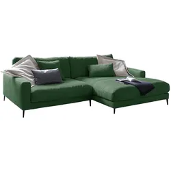 ECKSOFA CARA Smaragdgrün Cord