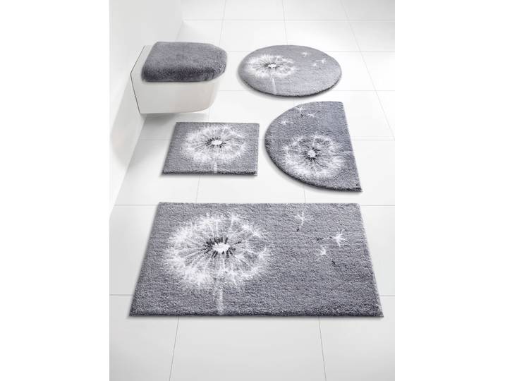Badematte GRUND Gr. 3, grau, rechteckig (60cm x 100cm ), Badematten, Badematte