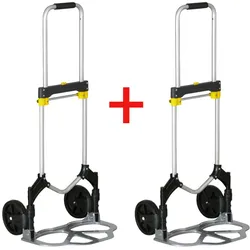 Sackkarre klappbar 1+1 GRATIS, Aluminium, 100 kg Traglast