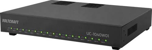 VOLTCRAFT UC-1040W01 USB Ladestation 1040W USB PD Schwarz Innenbereich USB Power Delivery (USB-PD)