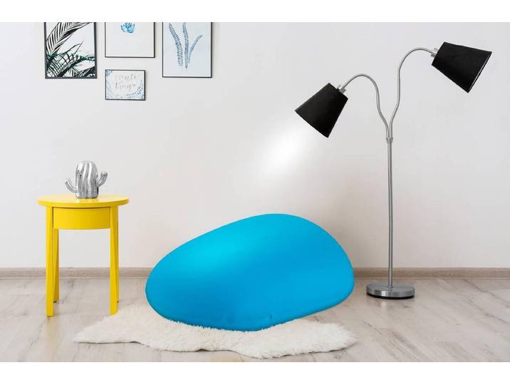 Sitzsack KAYOOM Jump, Sitzsack-Kissen, einfach gestaltet, weich gefüllt , blau (eisblau), B:78cm H:50cm T:101cm, Bezug: Lycra 82% Nylon 18% Elasthan Füllungmaterial: EPS-Perlen, Sitzsäcke, Sitzsack, komfortabel, modern, sorgfältige Verarbeitung, Aussenhülle dehnbar