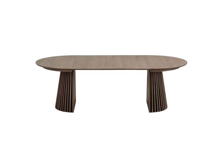 Table extensible ø120cm (160/200/240) chêne fumé