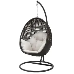 a casa mia Hängesessel  Tahiti , braun , Maße (cm): H: 191  Ø: 101