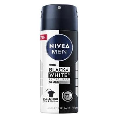 NIVEA Black&amp,White Invisible antyperspirant w sprayu 100ml (Spray, 100 ml) (69553066)