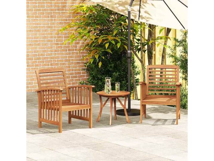 &Mode Lot de 2 fauteuils relax/ Chaises de jardin - style moderne - Bois d'acacia massif Sale776974
