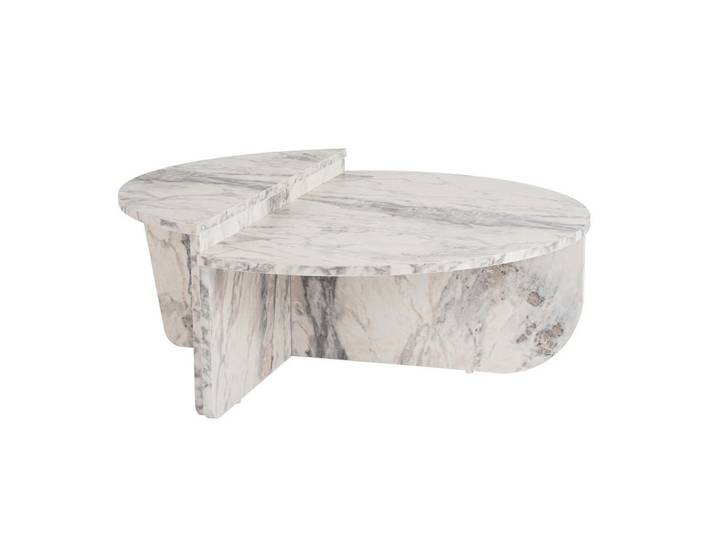 Calicosy Couchtisch (2er-Set) orion 35/90/90 cm, Weiß, 90x35x90 cm, Wohnzimmer, Wohnzimmertische, Couchtische