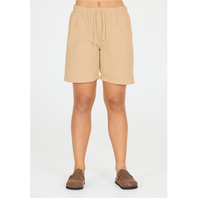Shorts CRUZ "Emmy", Damen, Gr. 36, EURO-Größen, beige, 100% Baumwolle, unifarben, kurz, Hosen Shorts, mit verstellbarem Dehnbund