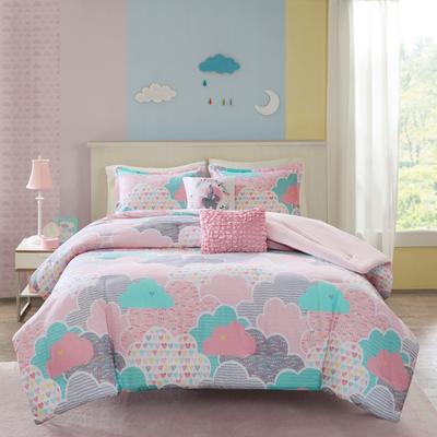 Intelligent Design Kids Cloud Blue Cotton Printed Comforter Set