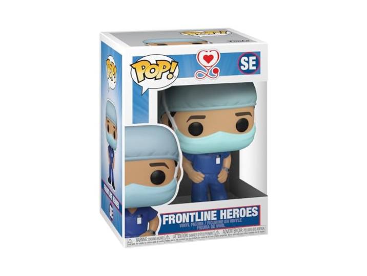 Funko 54046 POP Heroes: Front Line Worker-Man #1 verzamelspeelgoed, veelkleurig