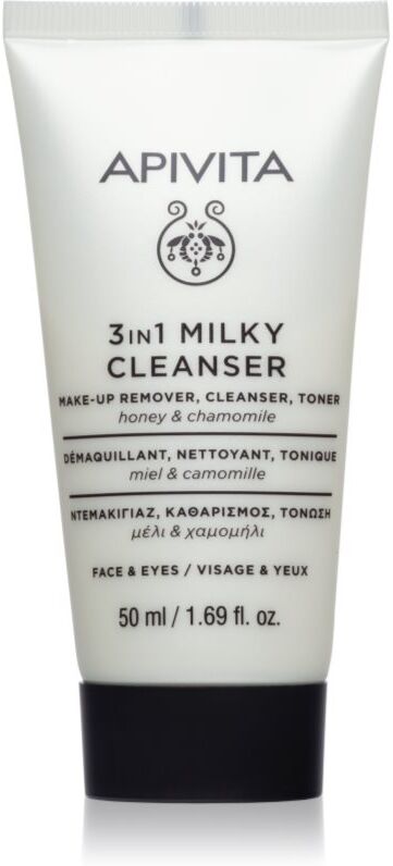 Apivita Cleansing Milk Face & Eyes 3-in-1 cleansing lotion for face and eyes 50 ml