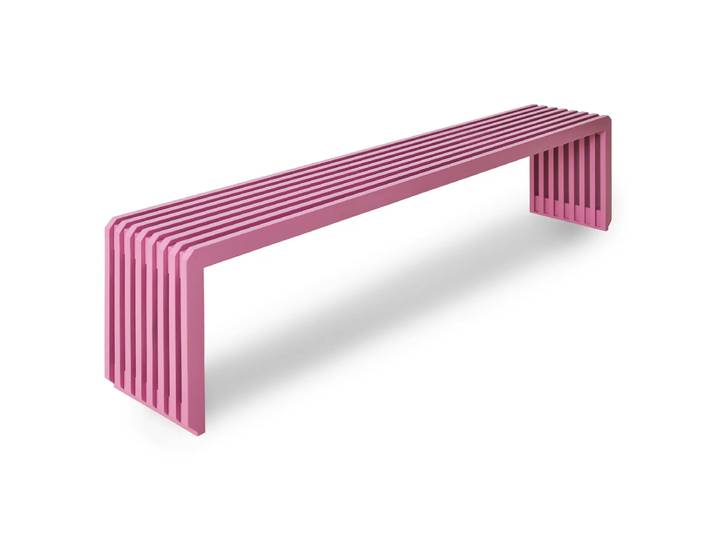 HKliving - Slatted Bank 160 cm, hot pink