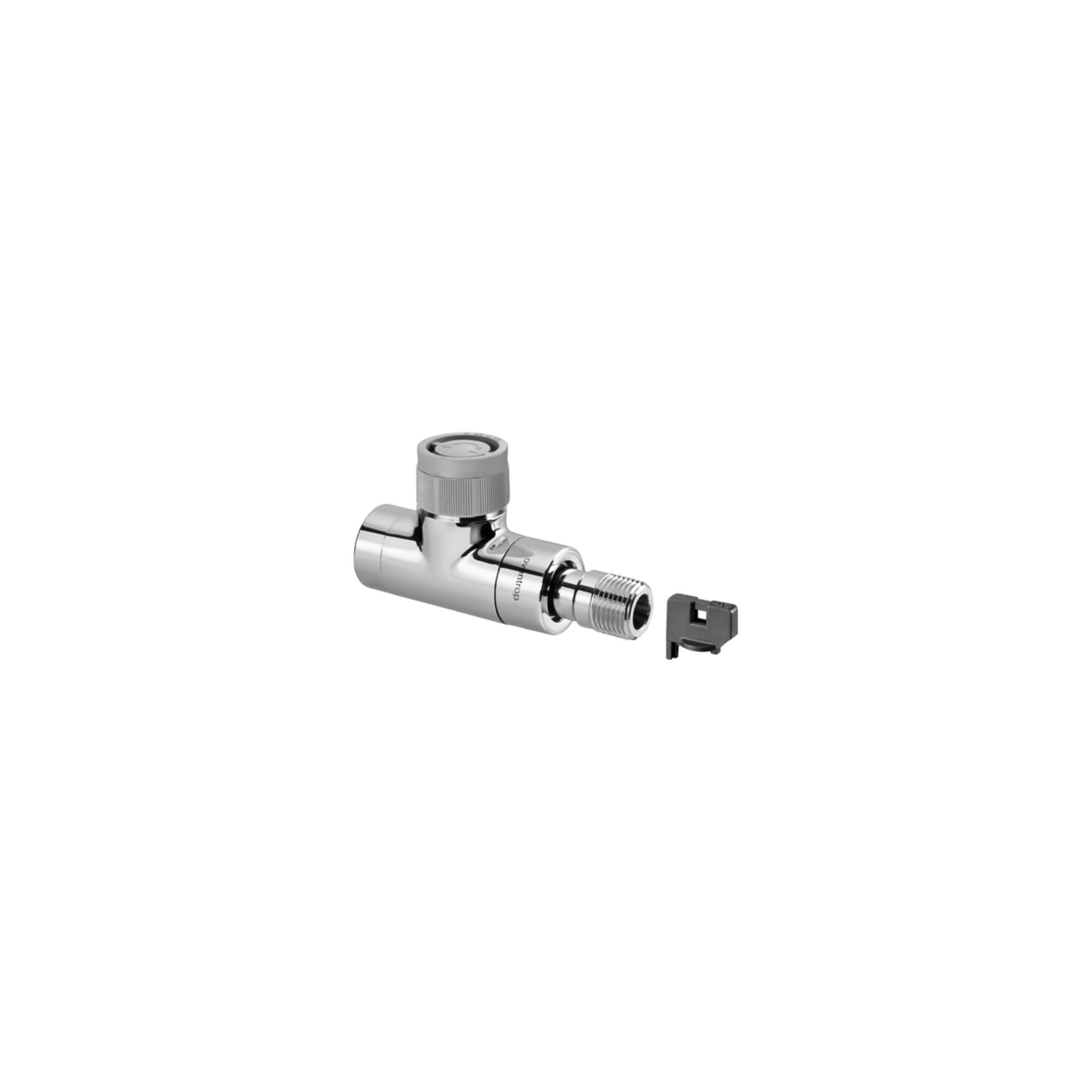 Oventrop Thermostatventil Baureihe EQ DN 15, G 3/4xR 1/2 AG, DG, MS, verchromt (1163652)