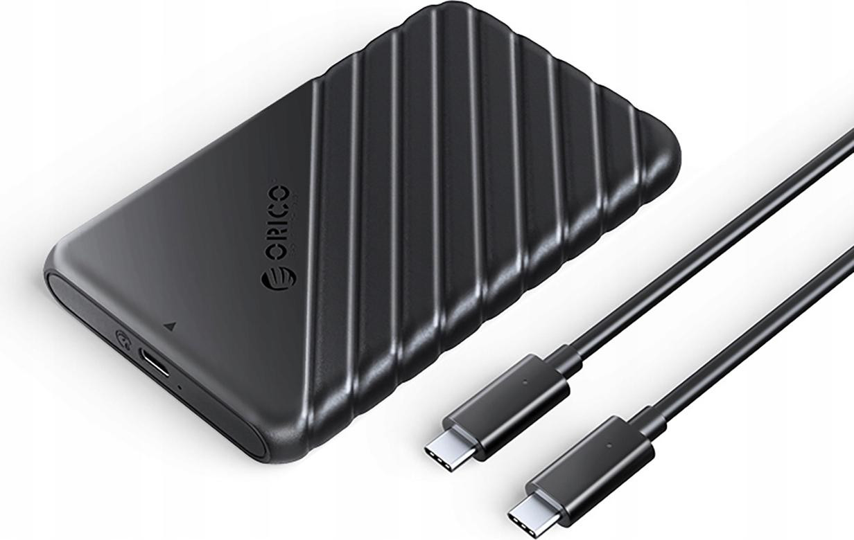 Orico 2.5 inch HDD/SSD externe harde schijf USB-C 3.1 6Gb/s - Zwart