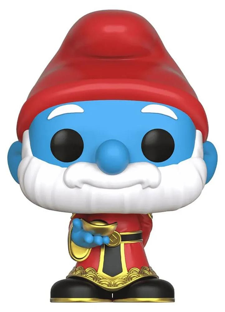 Funko Pop! The Smurfs Papa Smurf Azië/Shanghai Exclusive Vinyl Figuur