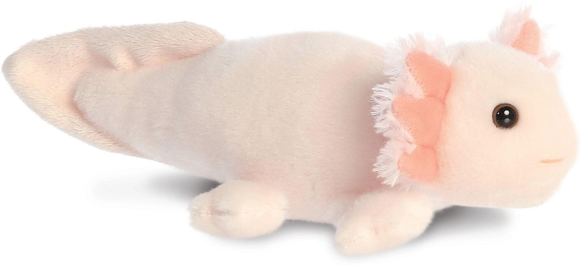 Aurora 8" Plush- Mini Flopsie- Axel Axolotl, Pink, 20cm Soft Toy for Kids & Adults