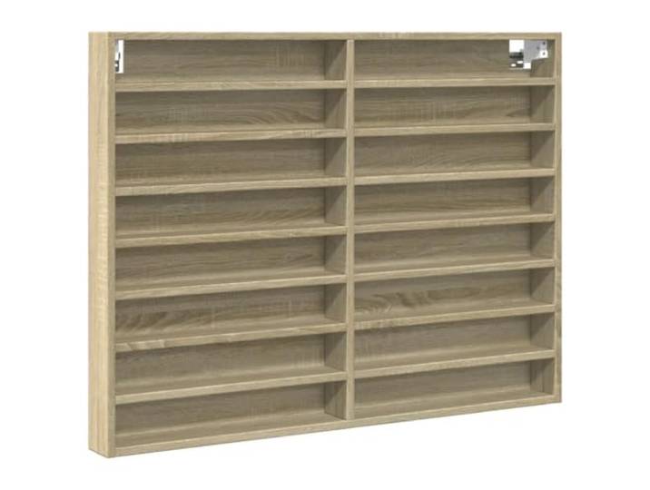 Helloshop26 Vitrinenschrank, modern, praktisch, 100 x 8 x 75 cm, Eichenholz, Sonoma 02_0049515