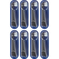 Oral-B iO Sanfte Reinigung 8er, Aufsteckbürste schwarz, für empfindliche Bereiche und gesünderes Zahnfleisch