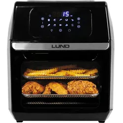 MGA LUND Multifunktionaler Airfryer mit Zubehör - Backofen - 1800W - 12L, Fritteuse