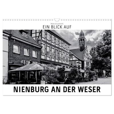 Ein Blick auf Nienburg an der Weser (Wandkalender 2027 DIN A3 quer), CALVENDO Monatskalender