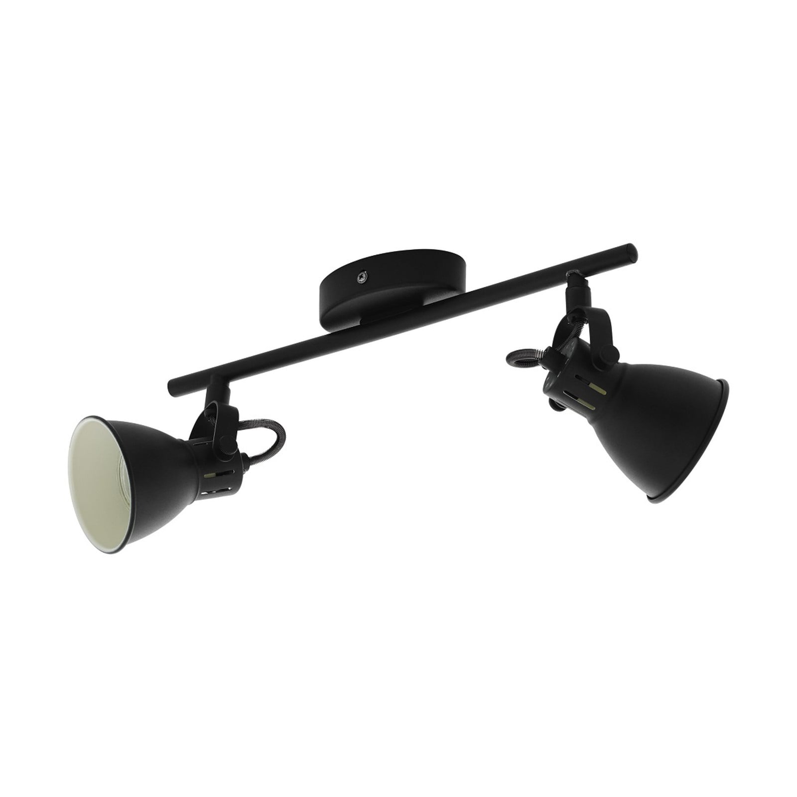 Eglo Seras LED-plafondlamp zwart 2-lichts met GU10 fitting B/D/H: 37 x 10 x 7 cm